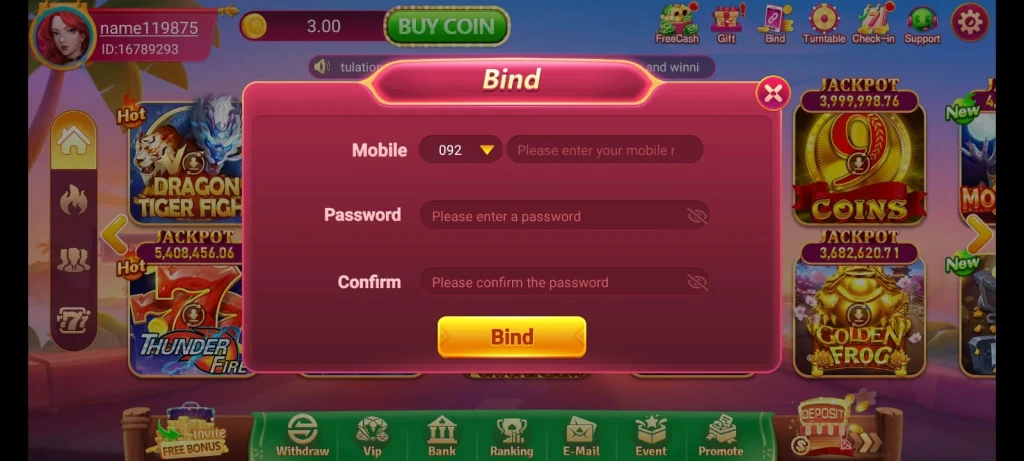 Register on 777 XK